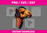 DJ Camel Stencil Files - Digital Download
