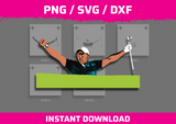 Golfer Stencil Files - Digital Download