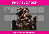 Doom Guy Stencil Files - Digital Download
