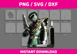 Green Ranger Stencil Files - Digital Download