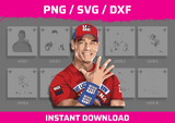 John Cena Stencil Files - Digital Download