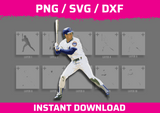 Ryne Sandburg Stencil Files - Digital Download