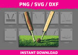 Cricket Bats Stencil Files - Digital Download