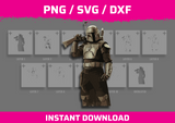 Bounty Hunter Stencil Files - Digital Download
