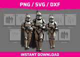 Star Wars Clone Stencil Files - Digital Download