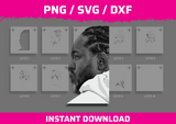 Kendrick Lamar Stencil Files - Digital Download