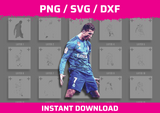 Christiano Ronaldo Stencil Files - Digital Download