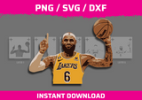 Lebron James Stencil Files - Digital Download