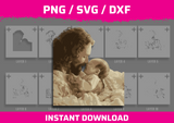 Jesus and Baby Stencil Files - Digital Download