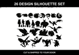 Dragon Silhouette Set 1