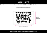 Dragon Silhouette Set Wall Size
