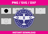 Eastleigh Football Club instant download PNG SVG DXF