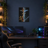 Face Off — 29.7 × 42 cm framed print in a room.