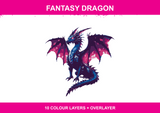 Fantasy Dragon colour artwork