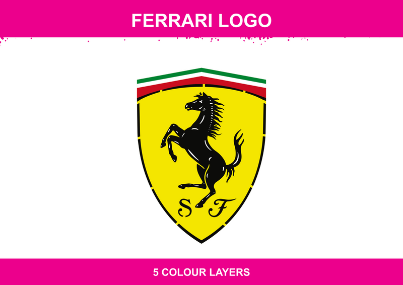 Ferrari Logo Stencil Files - Digital Download – Tomwellywells store