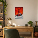 Formula 1 - Michael Schumacher Tribute — A3 framed print in a room.