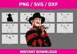 Freddy Krueger instant download PNG SVG DXF