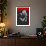 Ghost Of Chester — A2 framed print in a room.