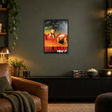 Give Me My Hat! — A3 framed print in a room.