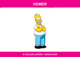 Homer colour artwork
