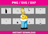 Homer instant download PNG SVG DXF