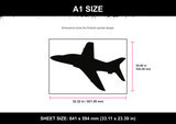 Jet Silhouette A1