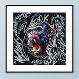 Kong-You — 50 × 50 cm framed print mockup.