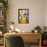Lakers Star — 29.7 × 42 cm framed print in a room.