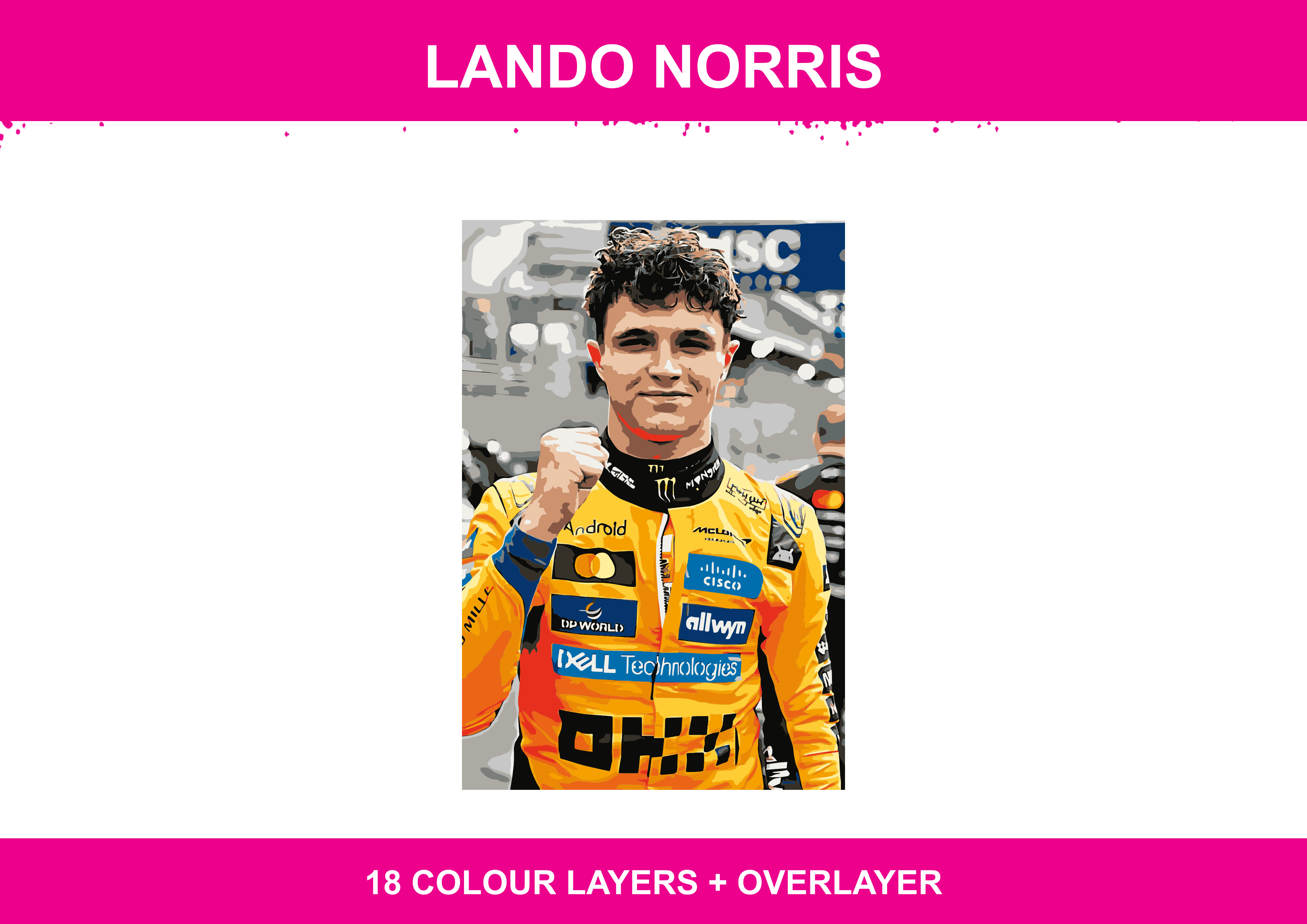 Lando Norris Stencil Files - Digital Download – Tomwellywells store