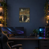 Left Behind framed print in a gaming setting. Illustrative room mockup.