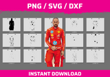 Lewis Hamilton Portrait instant download PNG SVG DXF