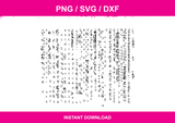 Matrix Code instant download PNG SVG DXF