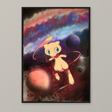 Mew Muse framed print on a neutral background. Illustrative framed mockup.