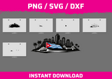 Miami instant download PNG SVG DXF