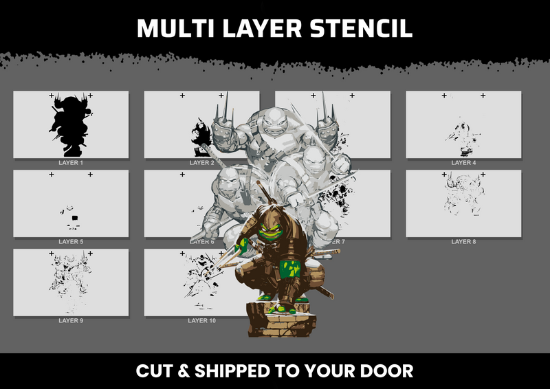 Mutant Turtles Multi Layer Stencil – Tomwellywells store