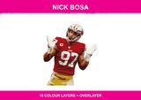 Nick Bosa colour artwork
