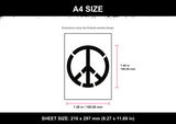 Peace Symbol A4