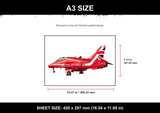 Red Arrows Plane A3