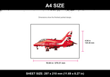 Red Arrows Plane A4