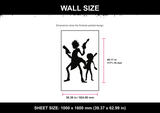 Rick and Morty Silhouette Wall Size
