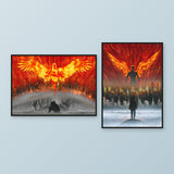 Rise and Rise Again Print Bundle — two A3 prints framed print mockup.
