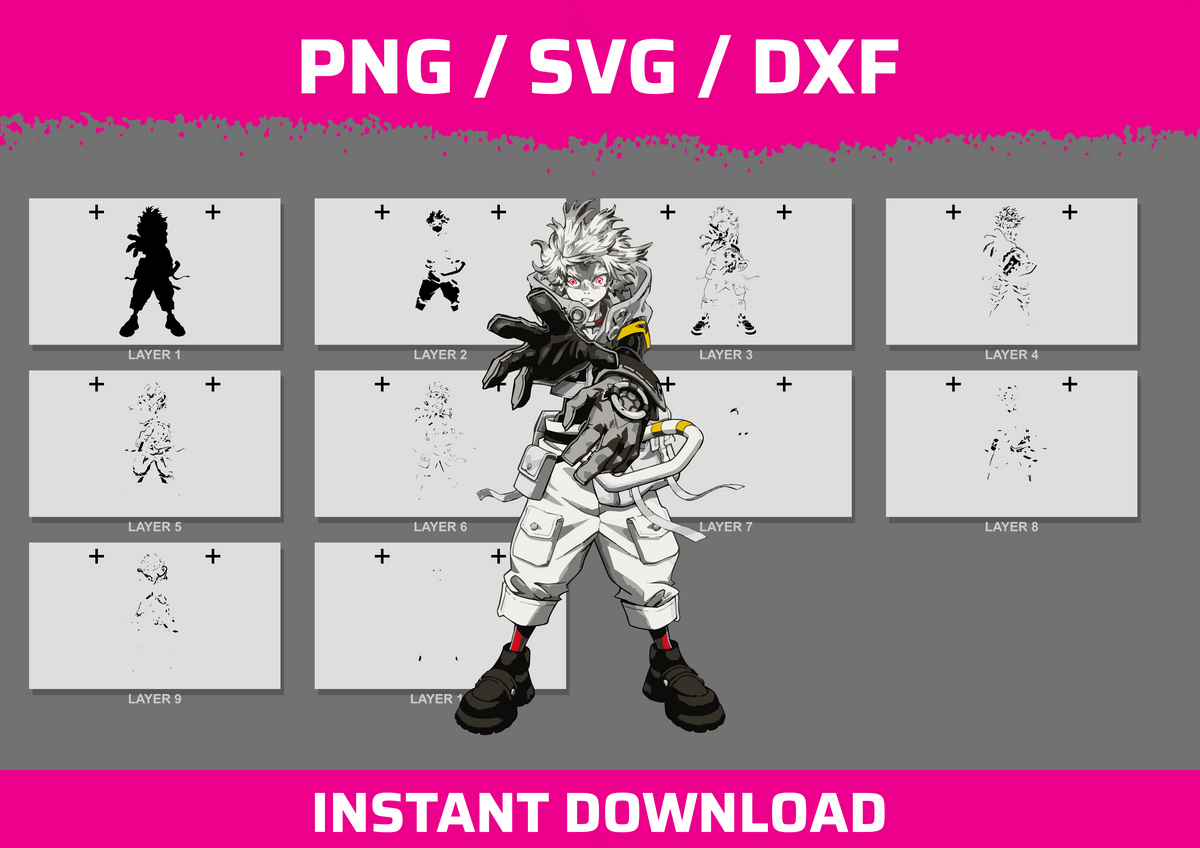 Rudo Surebrec instant download PNG SVG DXF