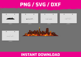 San Francisco City instant download PNG SVG DXF