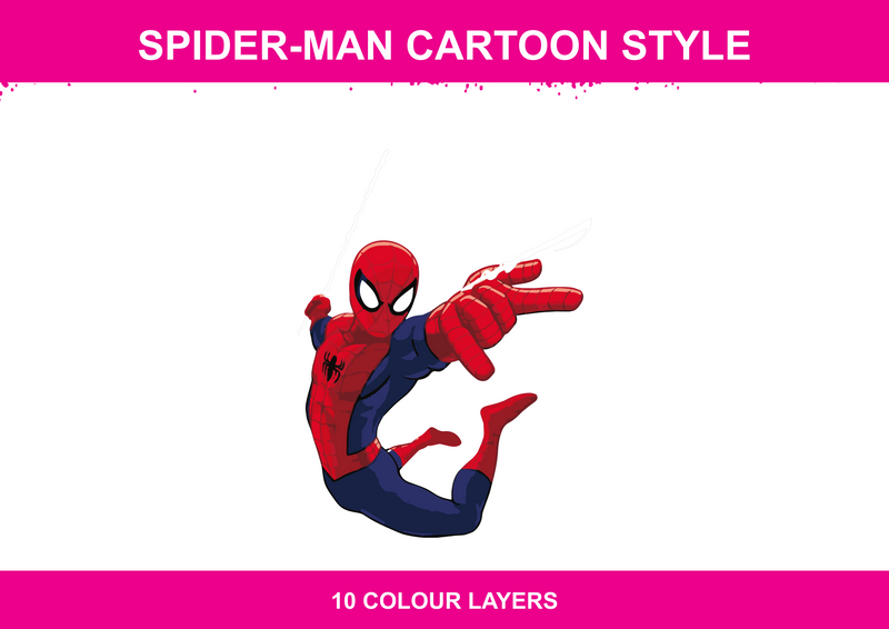 Spider-Man Cartoon Style Stencil Files - Digital Download ...