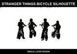 Stranger Things Bicycle Silhouette 2