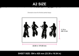 Stranger Things Bicycle Silhouette A2