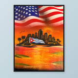 The Magic City - Print framed print on a neutral background. Illustrative framed mockup.