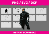 The Witcher instant download PNG SVG DXF