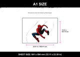 Tom Holland Spider-Man A1 — 10 colour layers plus overlayer