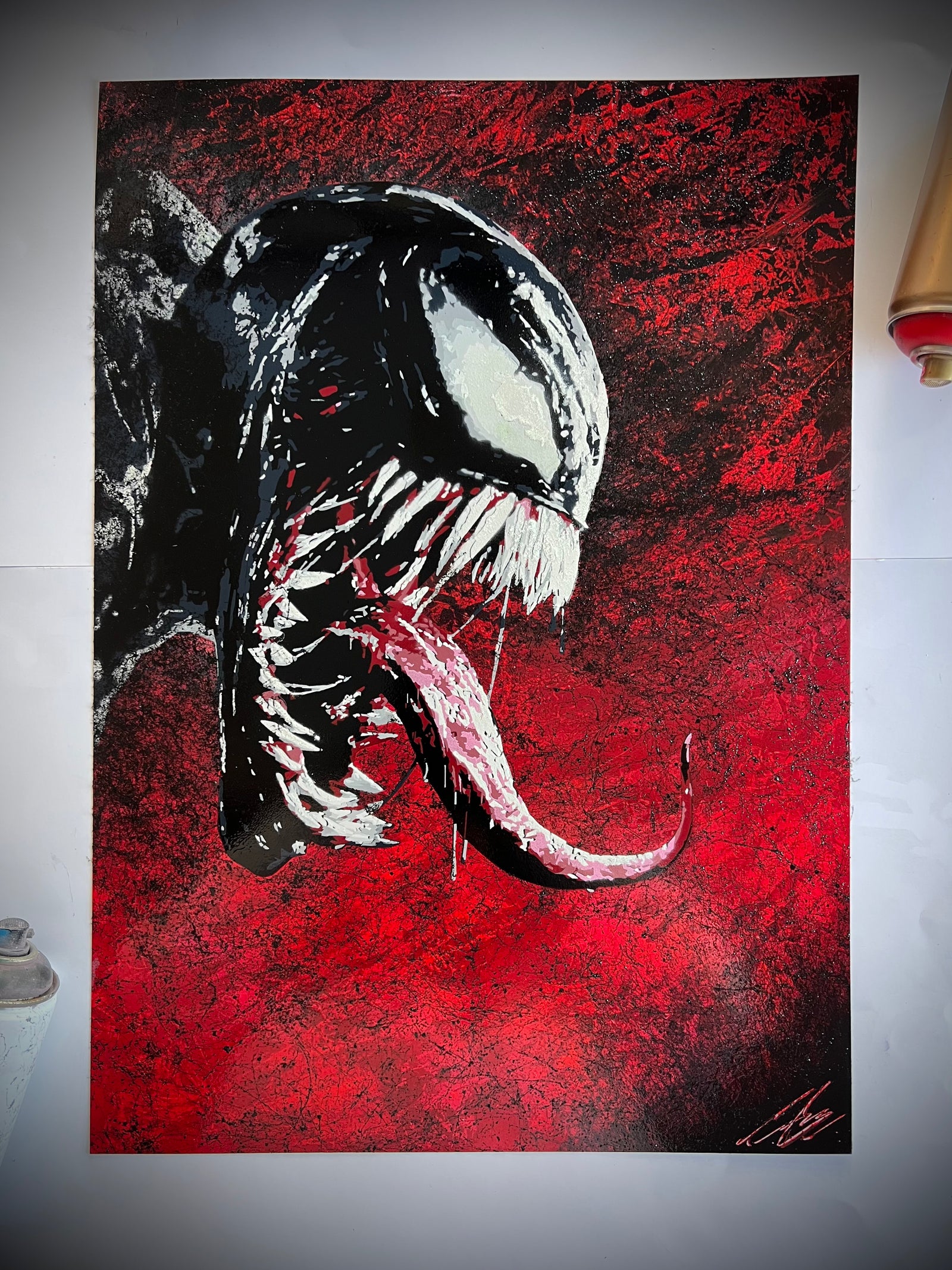 Venom's Wrath — example hand-painted artwork; each repaint is unique.
